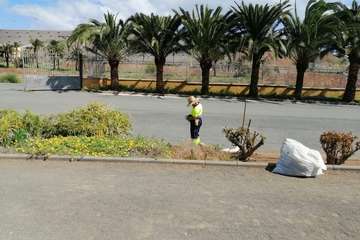 Abandono del Parque de las Mil Palmeras del Valle de Jinámar/TA.
